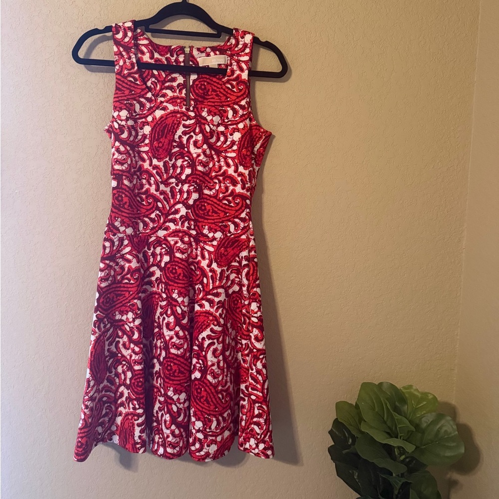 Michael Kors Paisley Fit & Flare Dress | Size 2